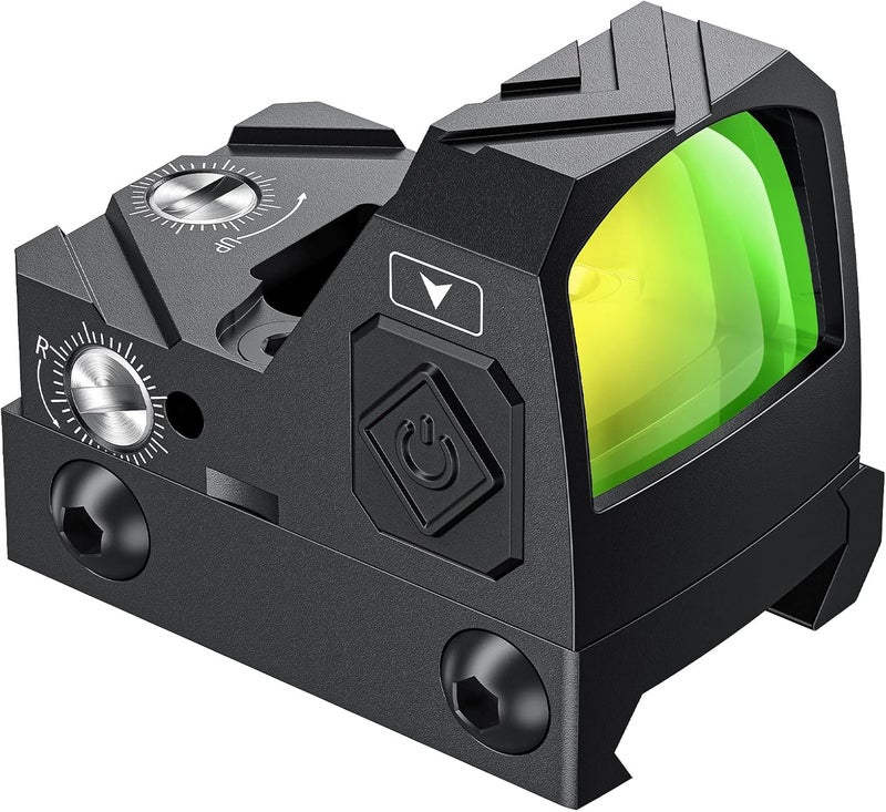 CVLIFE WolfCloak Motion Awake 2MOA Red/Green Dot Scope for RMR Cut Footprint, Shockproof and Waterproof Red Dot Sight, Open Reflex Optics with Adapter Plate for MOS and 21mm Picatinny Base - Image 1
